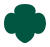 Forest Green Trefoil small Forest Green Trefoil small